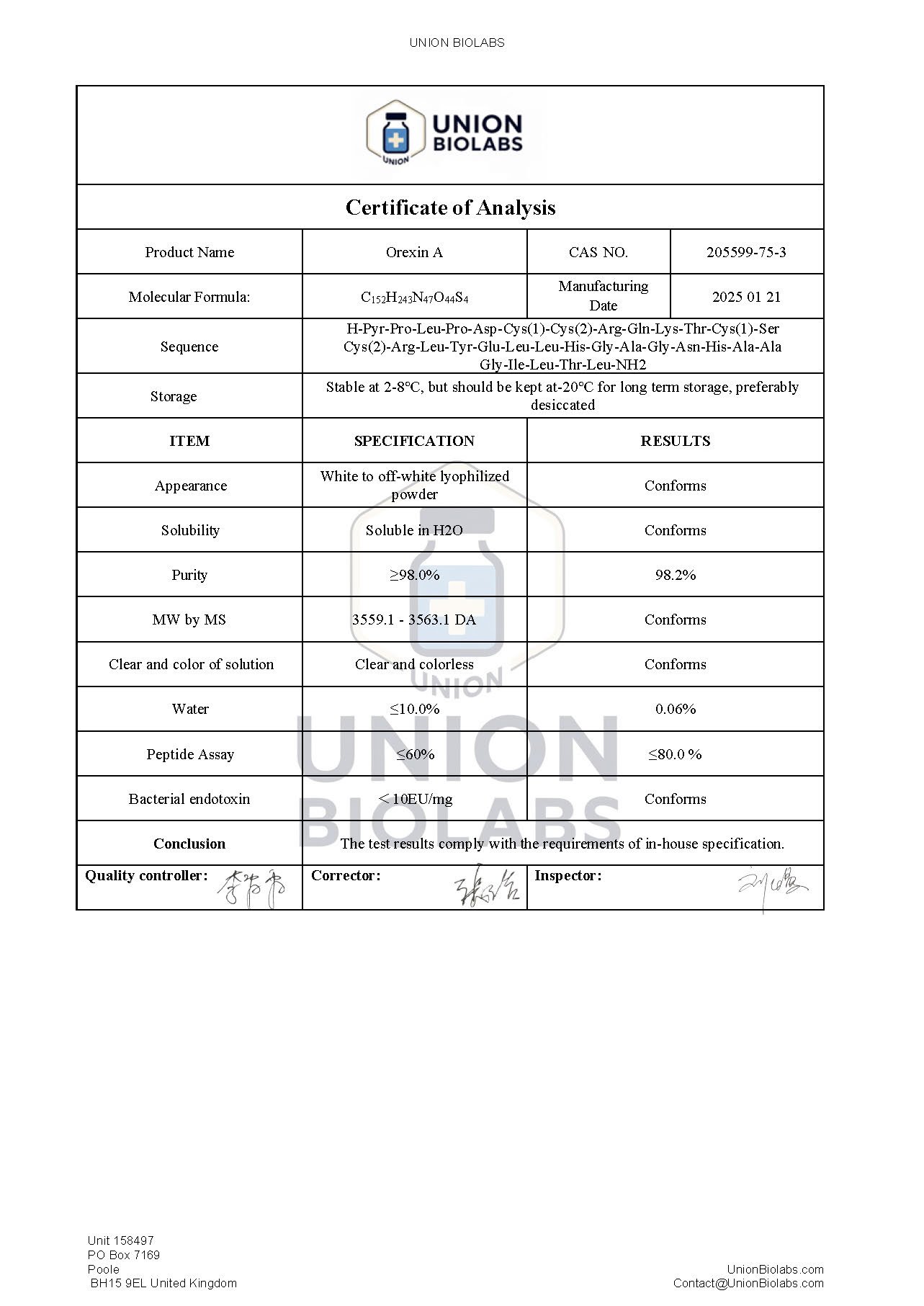 Orexin-A 10mg - Image 2