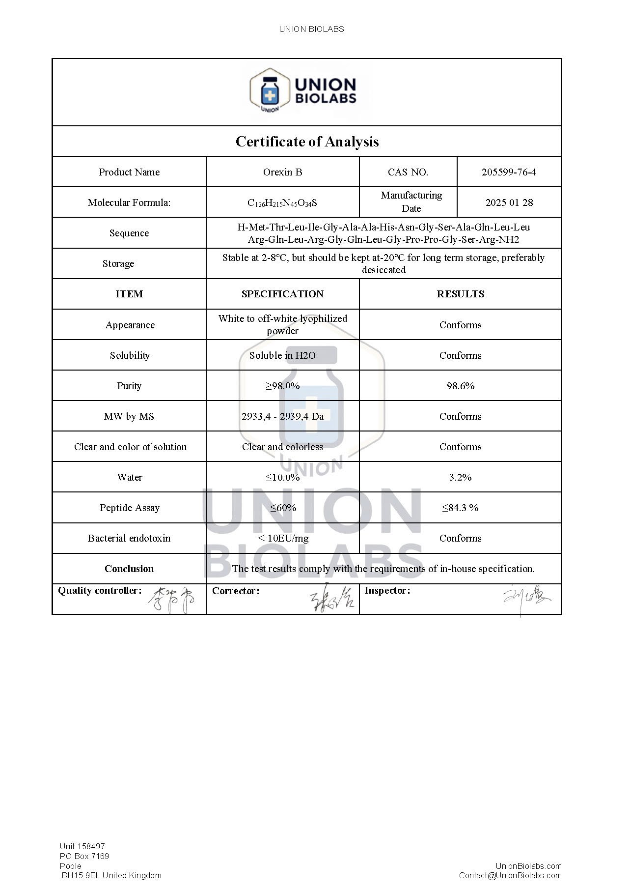 Orexin-B 10mg - Image 2