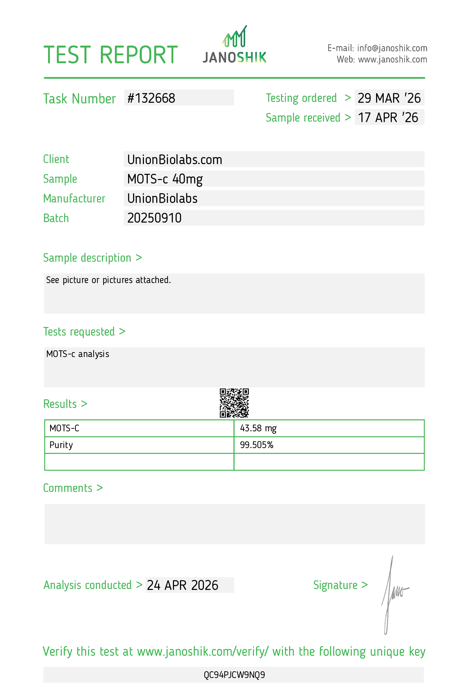 MOTS-c 40mg - Image 3