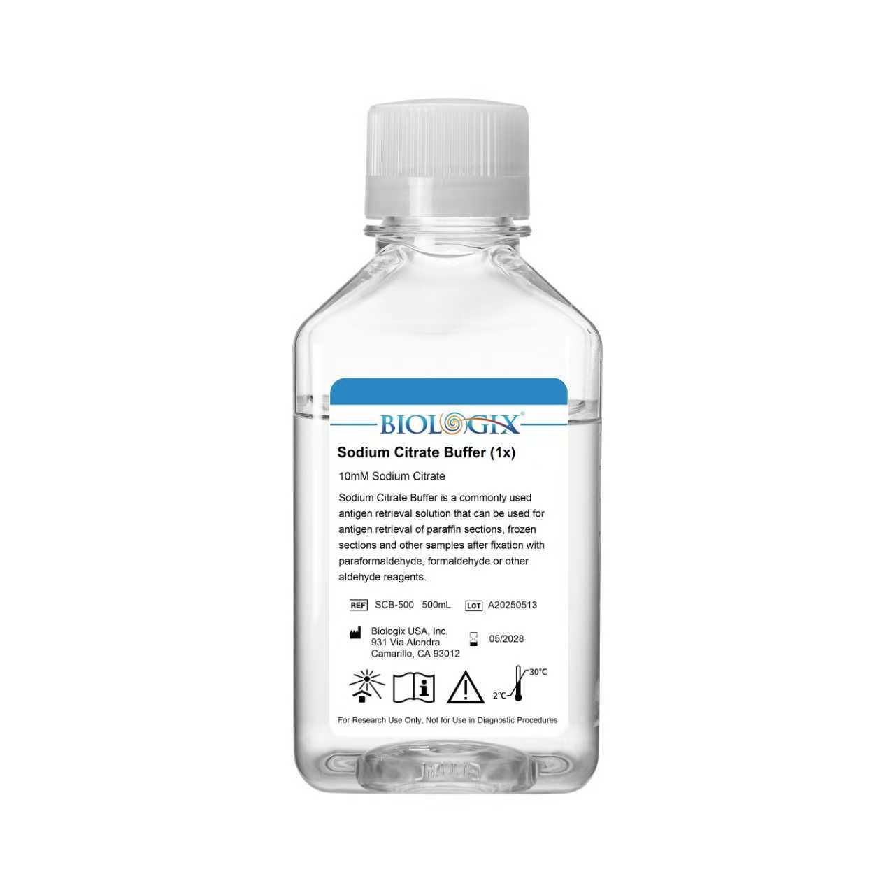 1x Sodium Citrate Buffer, pH 6.0, 500mL Bottle